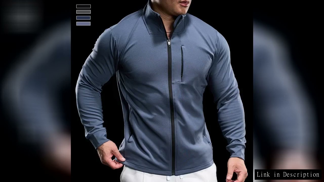Men Running Jackets Gym Zipper Sport Jacke Jogging Training Quick-drying Fitness Sweatshirt Outdoor