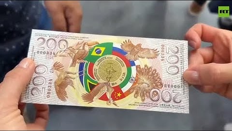 New BRICS currency // A symbolic 200-denomination BRICS banknote unveiled in Russia at SPIEF-2025