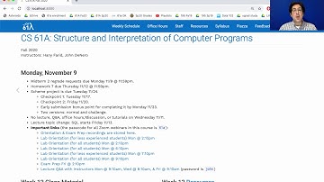 61A Fall 2020 Lecture 30 Video 1 (revised)