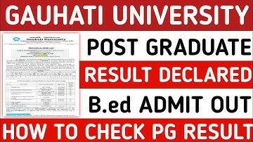 GAUHAT UNIVERSITY PG RESULT OUT 2023 | GU PROVISIONAL MERIT LIST OUT | HOW TO DOWNLOAD MERIT LIST |