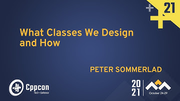 What Classes We Design and How - Peter Sommerlad - CppCon 2021