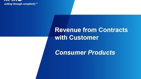 Revenue from Contracts with Customer Consumer Products