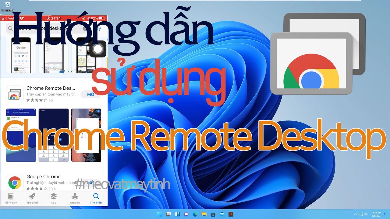 remote desktop วิธี ใช้  Update New  Hướng dẫn dùng Chrome Remote Desktop điều khiển máy tính từ điện thoại