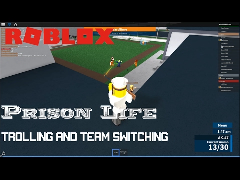 Roblox Prison Life Pure Trolling And Team Switching - youtube roblox prison life epik gaming