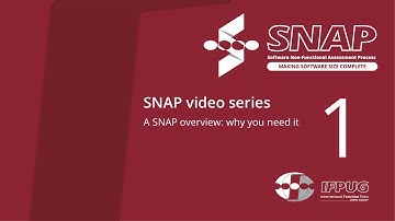 IFPUG SNAP video series 1 Overview. Non-functional Software Requirements