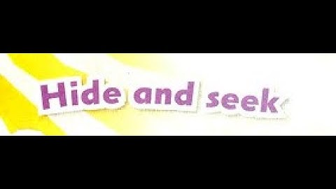 Connect KG2 Unit 3 Story "Hide and Seek"