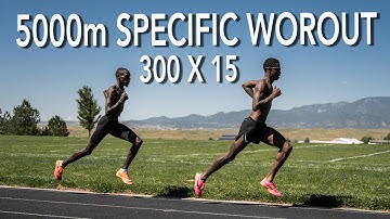 5000m Specific Workout 300 x 15