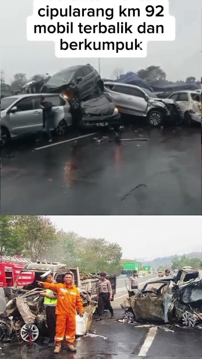 Kecelakaan beruntun di tol  cipularang km92