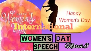 International Women's Day Speech in English |Speech On Women's Day 2024 #womensdayspeech #growupedu