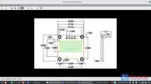 SSD1306 0.96 I2C OLED Module KiCAD Footprint