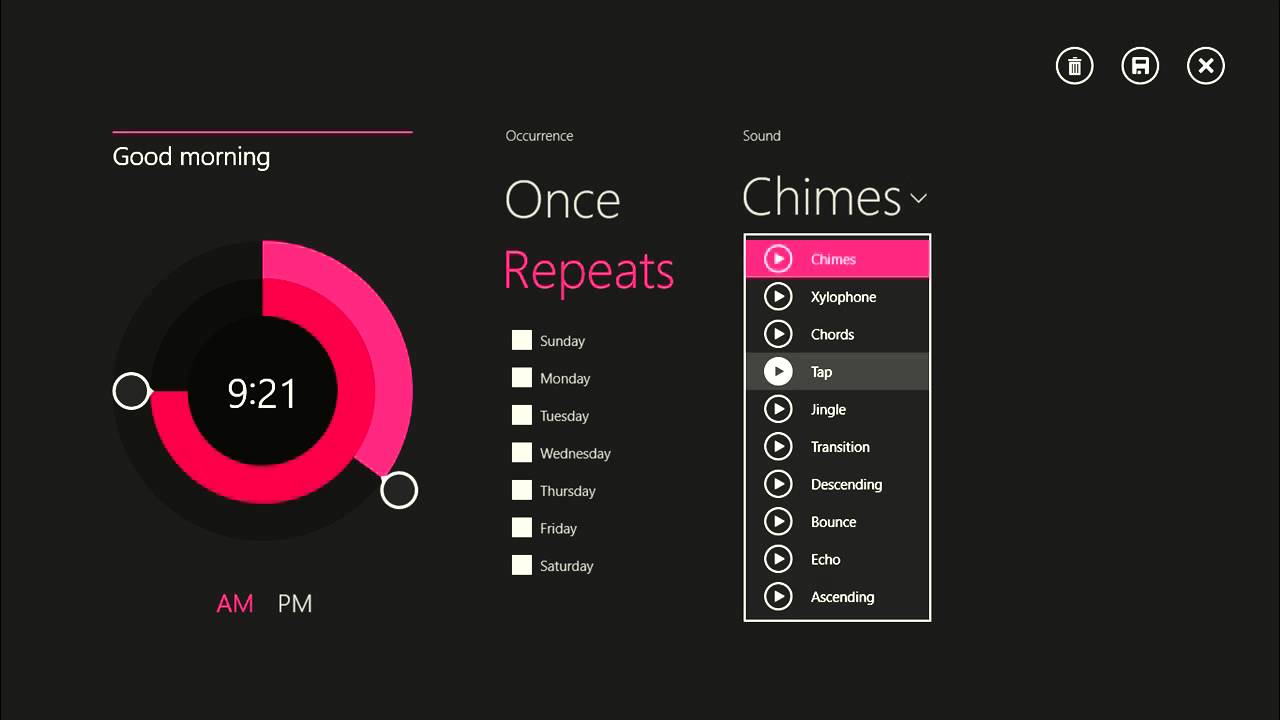 How To Set The Alarm Windows 8 1