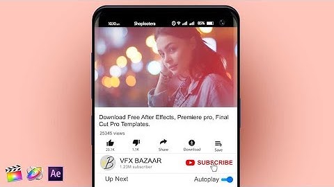 YouTube Mobile Subscribe and Notification Animation V.1 Template - VFX BAZAAR