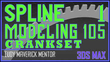 3dsmax: Spline Modeling 105 - Modeling A Crankset: Part 1