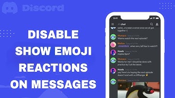 How To Disable And Turn Off Show Emoji Reactions On Messages On Discord App