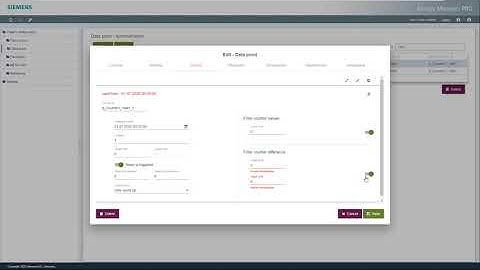 Counter management with Energy Manager