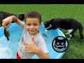 Robbie goes fishing for the cats