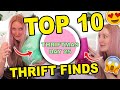 TOP 10 BEST THRIFTED ITEMS + THINGS I DIDN&#39;T BUY WHILE THRIFTING | THRIFTMAS DAY 25