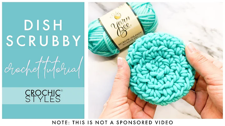 Learn to Make a Sparkly Crochet Dish Scrubby