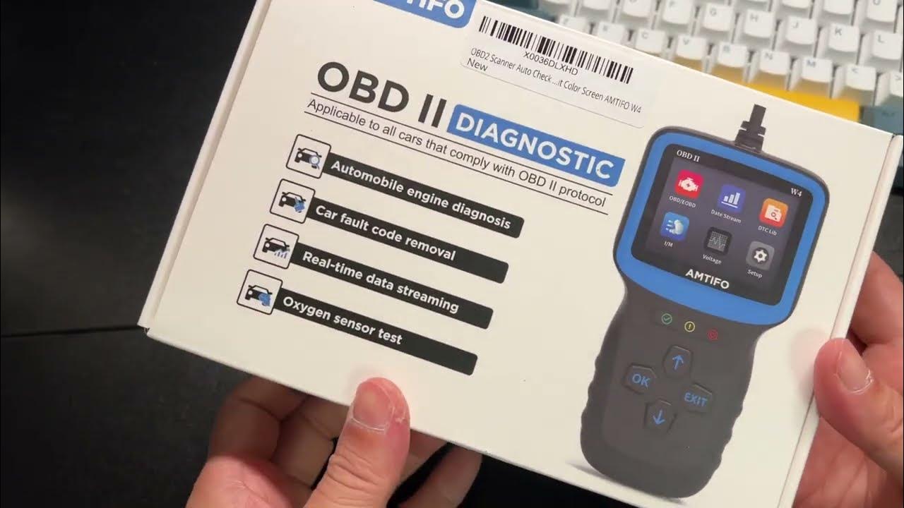 Unboxing AMTIFO OBD2 Scanner Auto Check Car Engine - YouTube