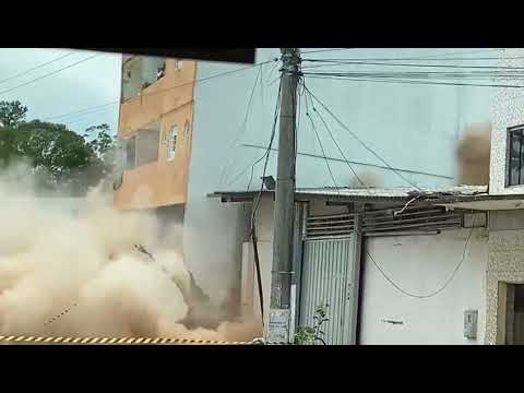 Parte de prédio desaba em Taguatinga Sul, no DF