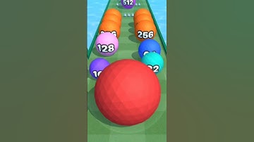 Lv. 23 Ball Run 2048 Merge Number #androidgame #iosgameplay #shorts