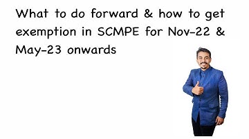 May22 SCMPE Review & How to ensure you get exemption in  SCMPE in further exams.|| CA Nikhil Rathi