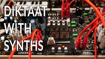 Mzourack Diktaat running a bunch of synths