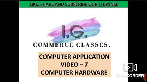 Computer hardware (with MCQ)||JKSSB ACCOUNT ASSISTANT|| 2000 POSTS