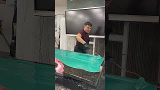 Light Turquoise Epoxy Dirty Pour - TikTok Live 05/23/24 - Countertop Epoxy