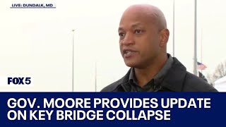 Key Bridge collapse: Gov. Wes Moore provides update on recovery effort