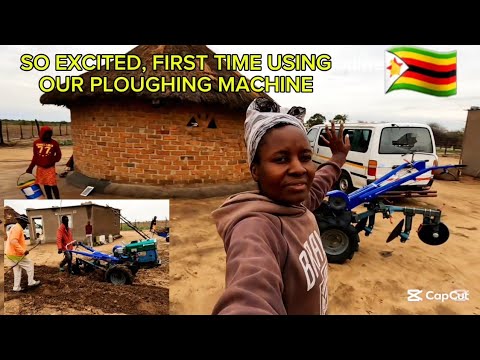 SO EXCITED FIRST TIME USING OUR PLOUGHING MACHINE