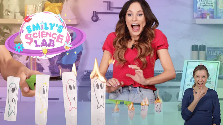 Emily's Science Lab - Halloween Science Experiment for Kids - Flying Tea Bag Ghosts (ASL)