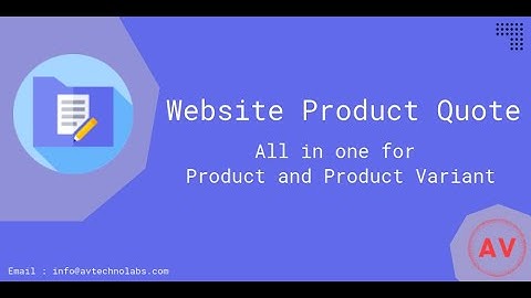Website Product Quote Odoo Shop