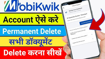 mobiKwik account delete kaise kare  | mobiKwik account delete permanently