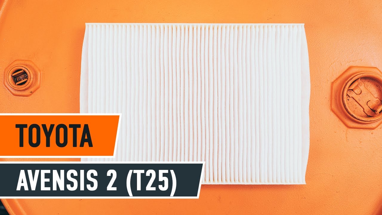 Cómo cambiar Filtro de Habitáculo en TOYOTA AVENSIS 2 T25 INSTRUCCIÓN AUTODOC YouTube Cómo cambiar Filtro de Habitáculo en TOYOTA AVENSIS 2 T25 INSTRUCCIÓN AUTODOC YouTube