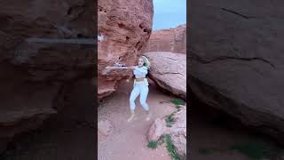 Just off the rock jump (@vega.thompson) #jump #desert #entertainment