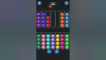 Ball Sort by Infinite Joy: Levels 6490, 6491, 6492