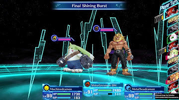Digimon Story: Cyber Sleuth ShineGreymon uses Final Shining Burst
