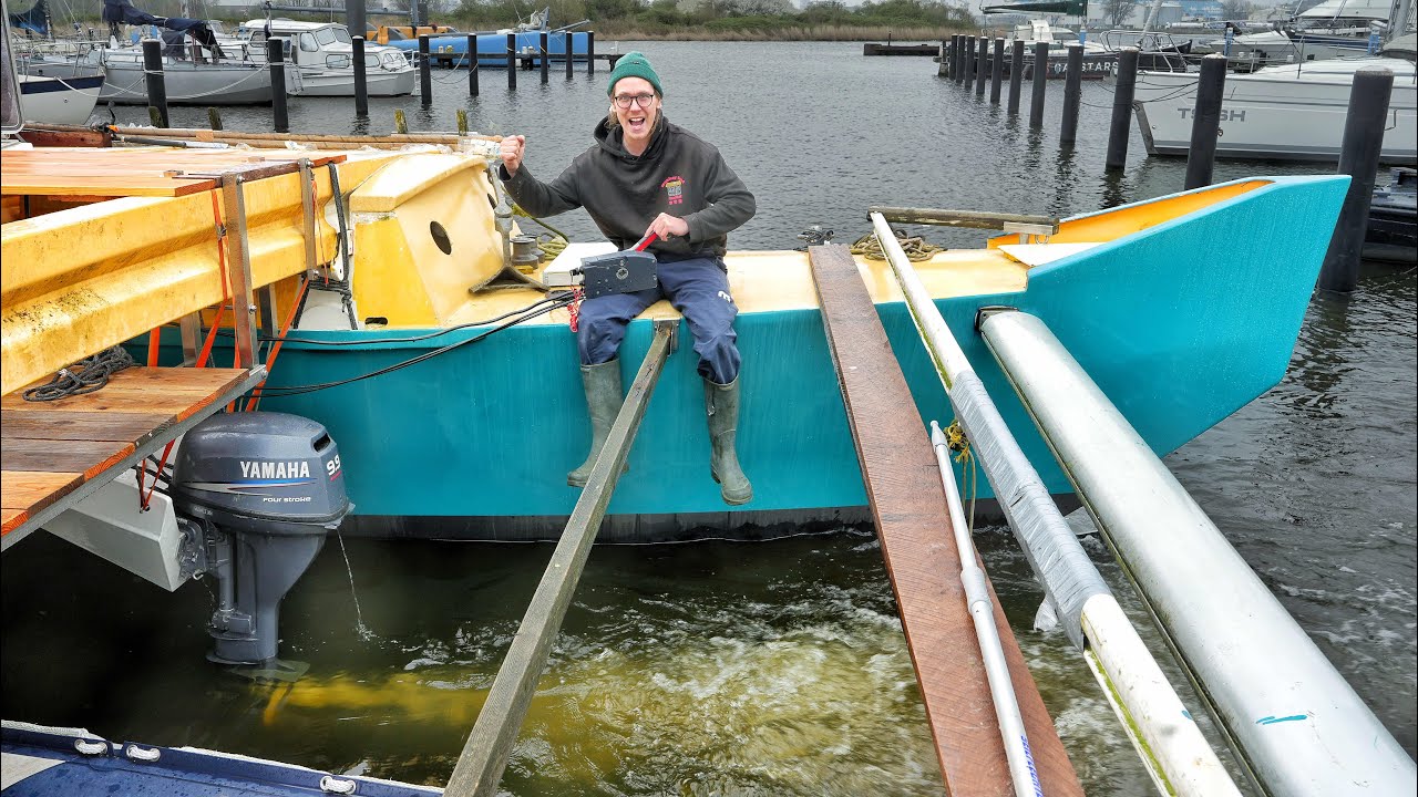 My Ocean-Going Catamaran Gets Powered! | Wildling Sailing