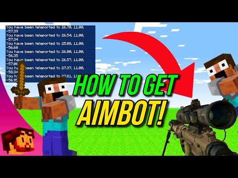 Minecraft Bedrock - How To Get Aimbot Using Command Blocks! - PS4, MCPE, Xbox, Windows & Switch