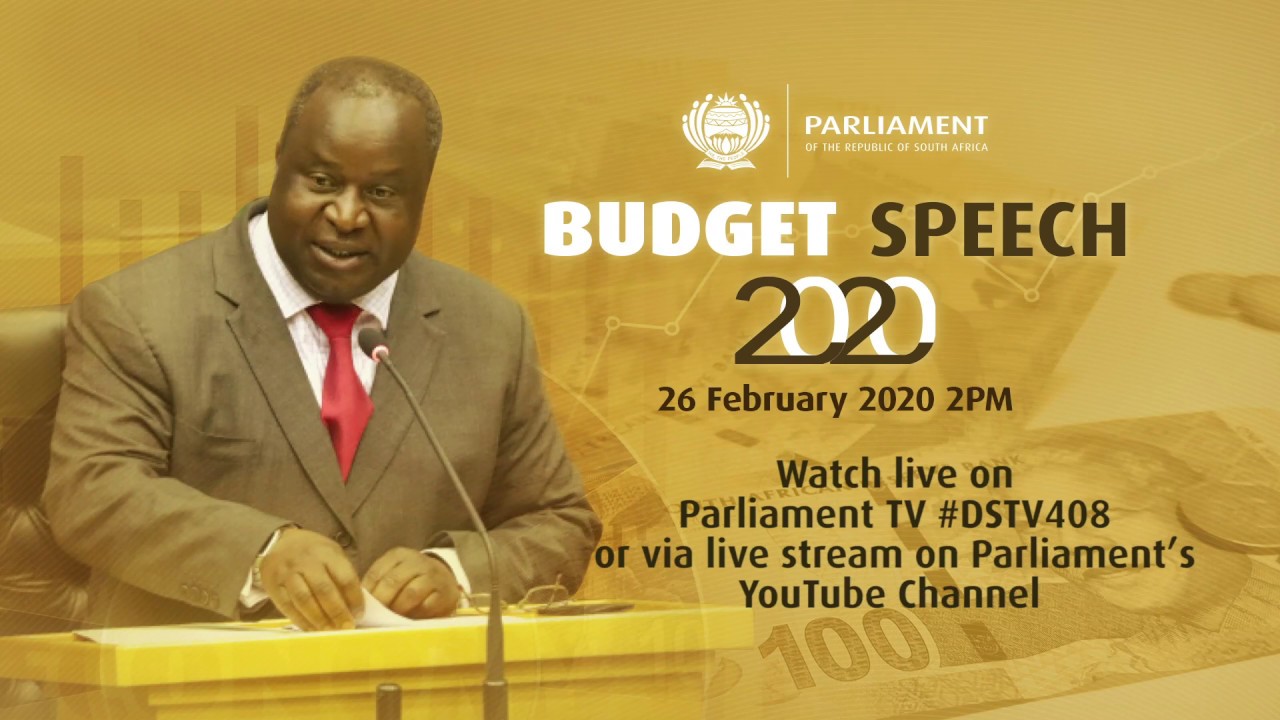 BUDGET SPEECH IN PARLIAMENT - 26 FEBRUARY 2020, 2PM - YouTube