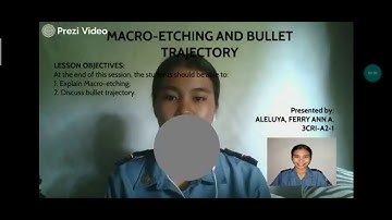 MACRO- ETCHING AND BULLET TRAJECTORY - FORENSIC CHEMISTRY AND TOXICOLOGY