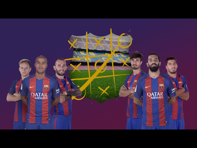 Messi and Barcelona plays tic tac toe #football #soccer #messi
