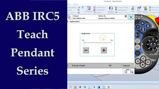 ABB IRC5 Teach Pendant Features - Flip the Screen up side down for Left Handed Users