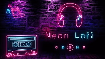 Lofi / Neon Stream Overlay Package | Animated