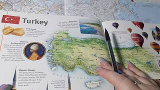 ASMR ~ Facts about EVERY Country in Asia! ~ Soft Spoken Tracing Page Turning screenshot 5