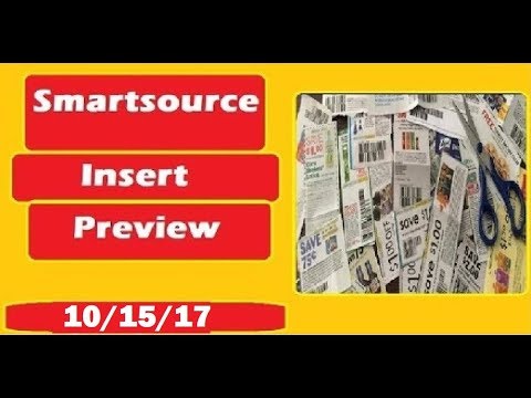 Smartsource Coupon Insert Preview- 10/15/17