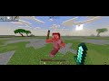 Fighting Amixi bots in MC BE Mobile @minecraft