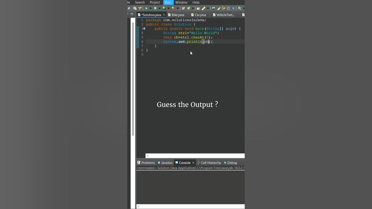 Guess the Output of these Java Program #java #coding #learnwithme - YouTube