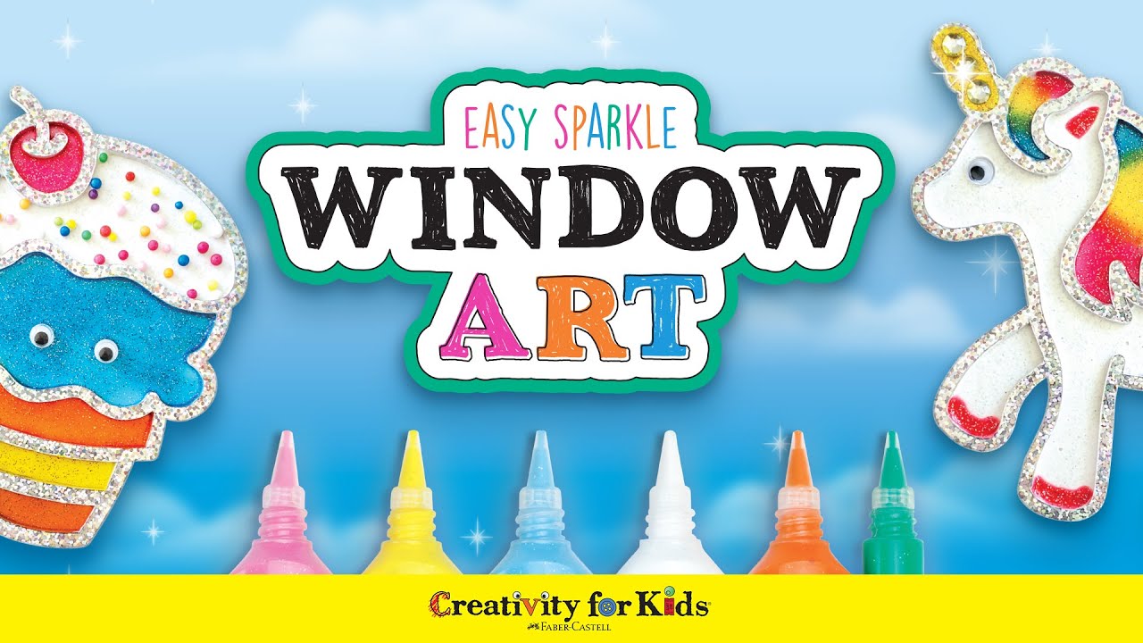 Easy Sparkle Window Art Small Craft Kit - Creativity for Kids